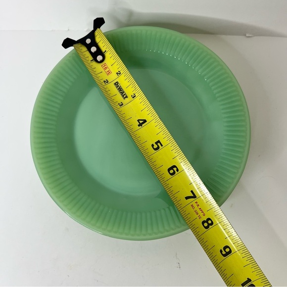 Vintage Fire King Jadeite Green Oven Ware 7 3/4" Round Glass Saucer Plat… - Picture 6 of 6